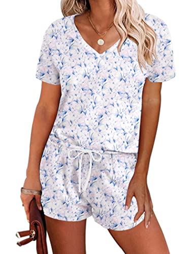 ekouaer Ekouaer Short Sleeve Lounge Pajamas Sets (US Only)