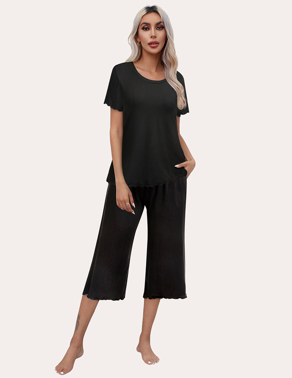 Ekouaer Soft Capri Pants Pajamas Set (US Only)