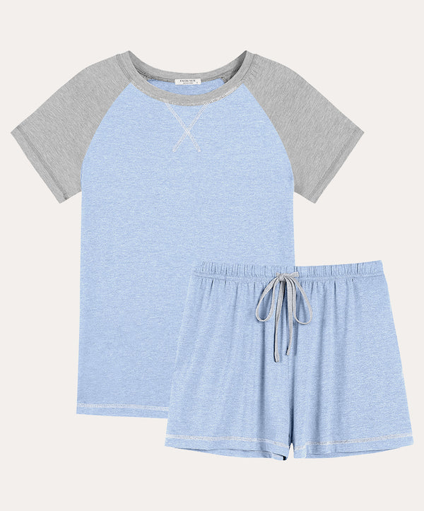 Ekouaer Soft Raglan Sleeve Lounge Sets (US Only)