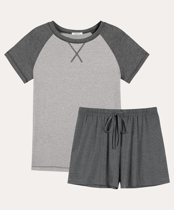 Ekouaer Soft Raglan Sleeve Lounge Sets (US Only)