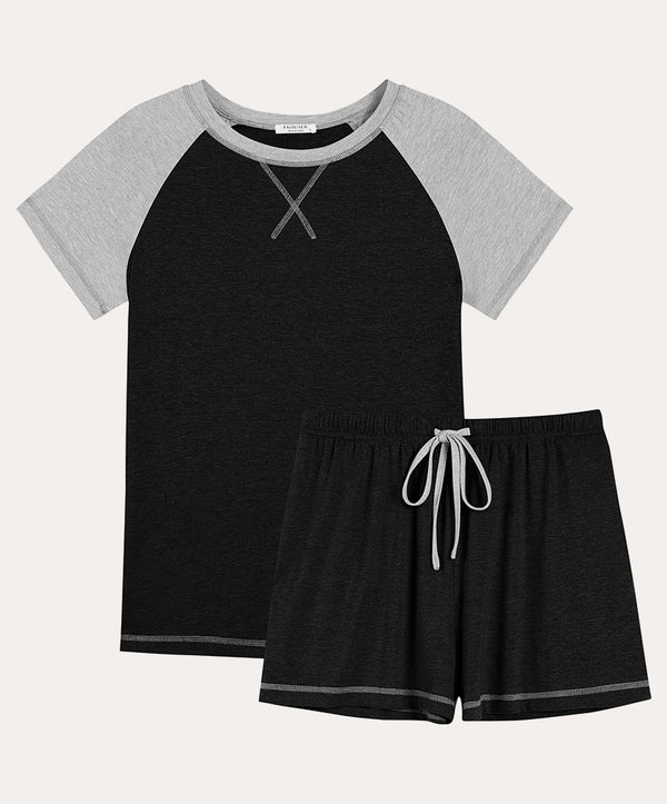 Ekouaer Soft Raglan Sleeve Lounge Sets (US Only)