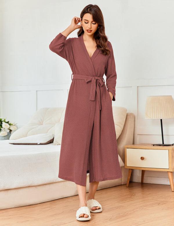 ekouaer Soft Waffle Kimono Robes (US Only)