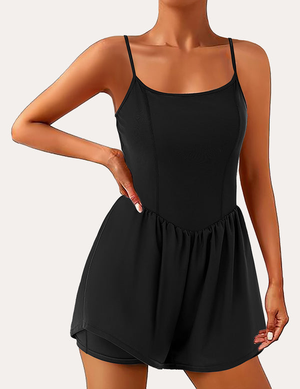 Ekouaer Summer Athletic Shorts Jumpsuit (US Only)