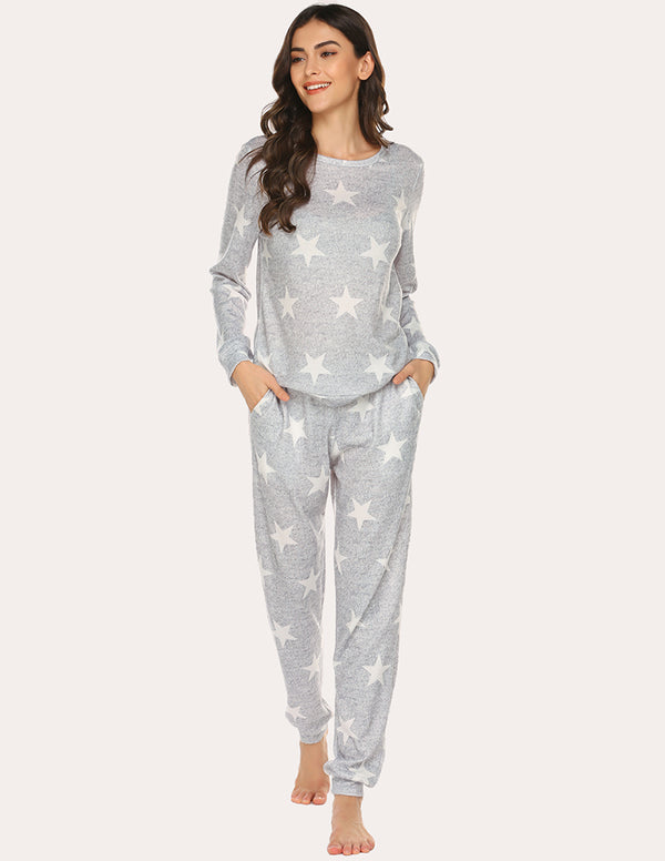ekouaer Ekouaer Super-Soft Print Pajama Set (US Only)