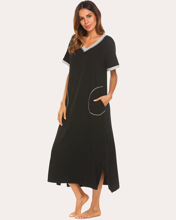 ekouaer Ekouaer Ultra-Soft Long Nightgown with Pocket (US Only)