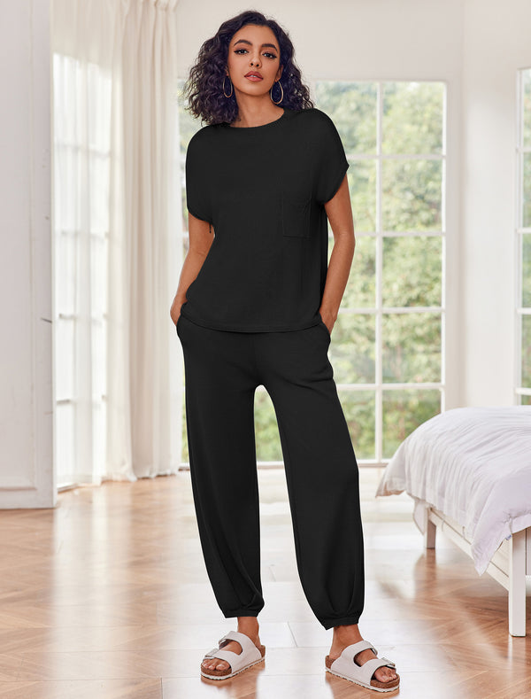 Ekouaer Versatile Knit 2-Piece Lounge Set (US Only)