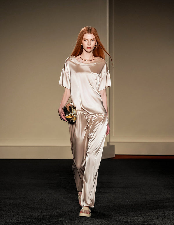 Ekouaer Ekouaer Women's Satin Silky Pajama Set (US Only)