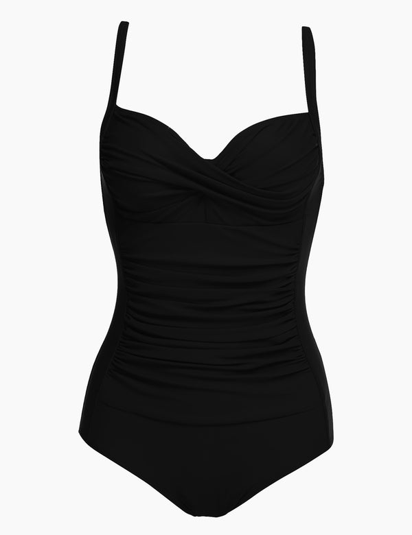 Ekouaer Ekouaer Womens Elegant Inspired Vintage One Piece Pin Up Monokinis Swimsuit (US Only)