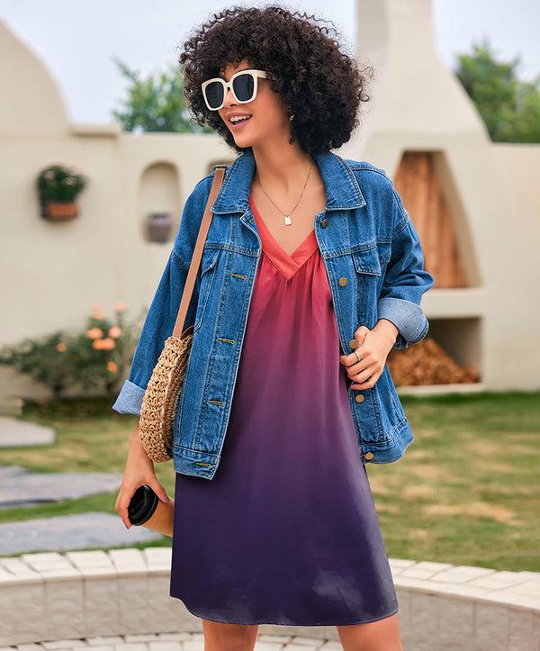 Ekouaer Lightweight Racerback Pleated Night Dress (US Only)