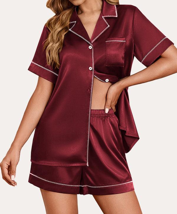 ekouaer Luxe Comfort Satin Silk Pajama Sets (US Only)