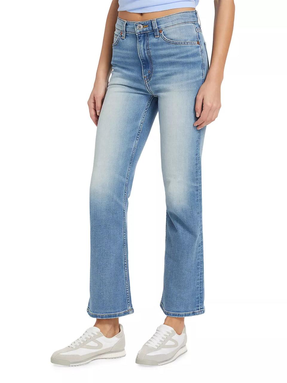 Elaine Turner 70's Crop Boot Cut Jeans- West Coast Fade