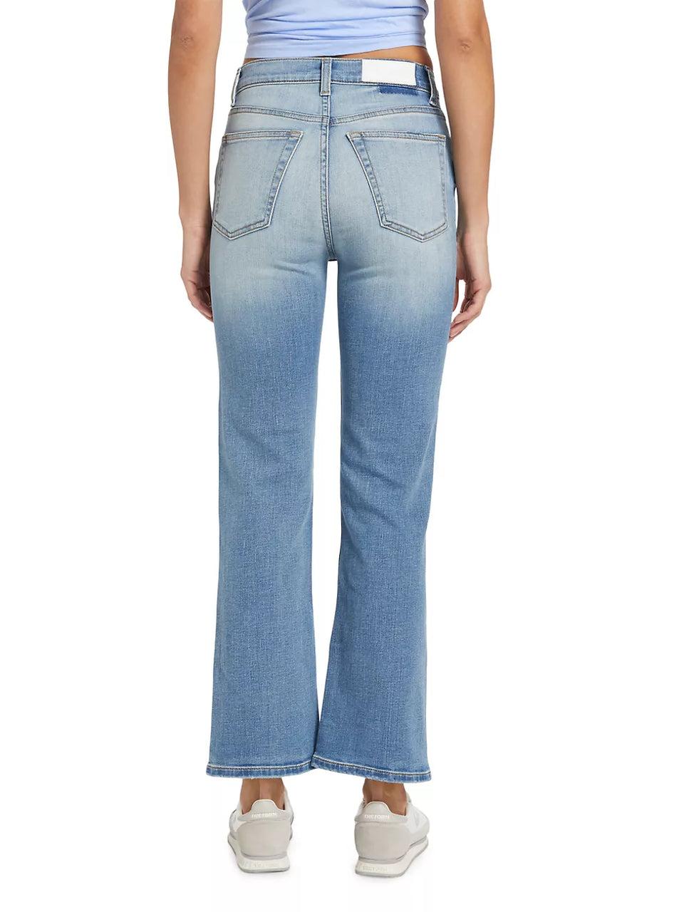 Elaine Turner 70's Crop Boot Cut Jeans- West Coast Fade
