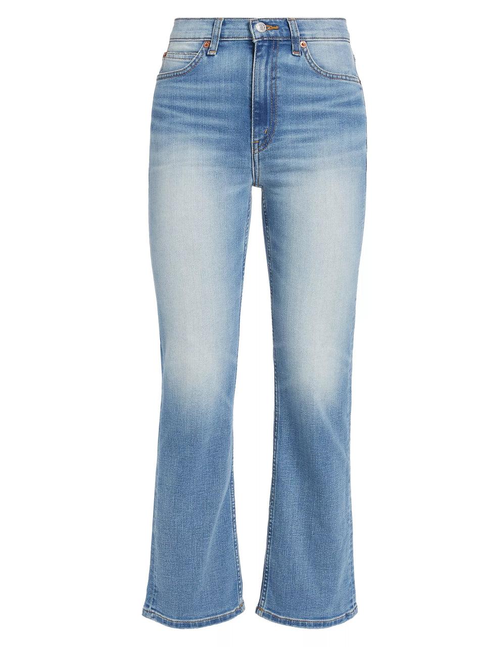 elaine turner 70's Crop Boot Cut Jeans- West Coast Fade