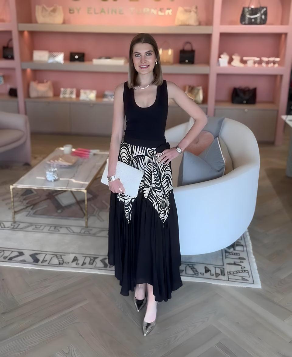 elaine turner Abstract Midi Skirt