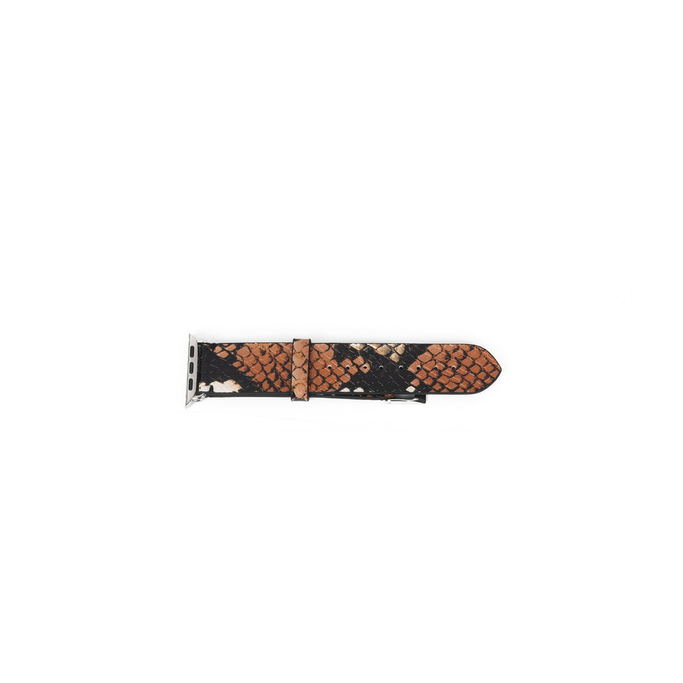 elaine turner Apple Watch Band - Orange Python