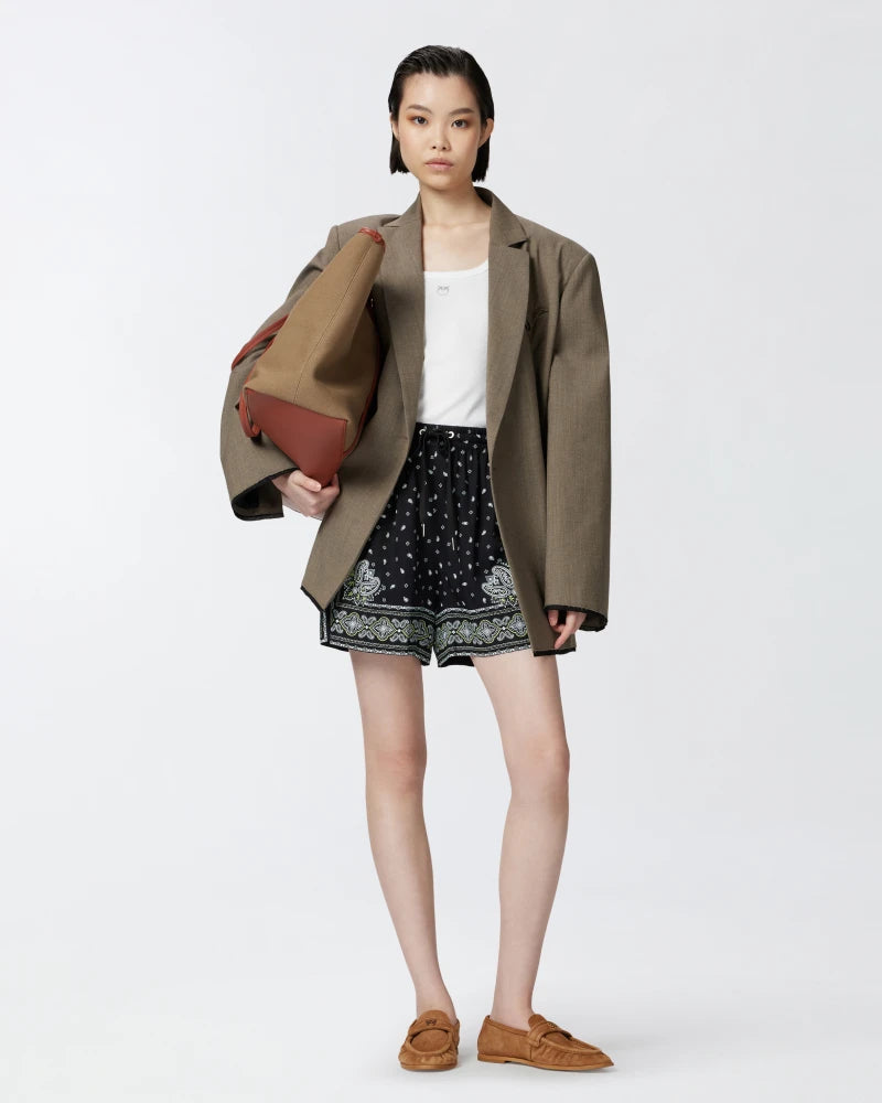 Elaine Turner Bandana Print Shorts