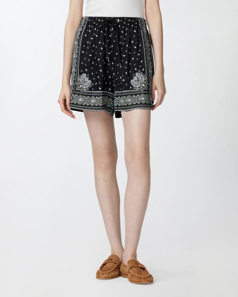 Elaine Turner Bandana Print Shorts