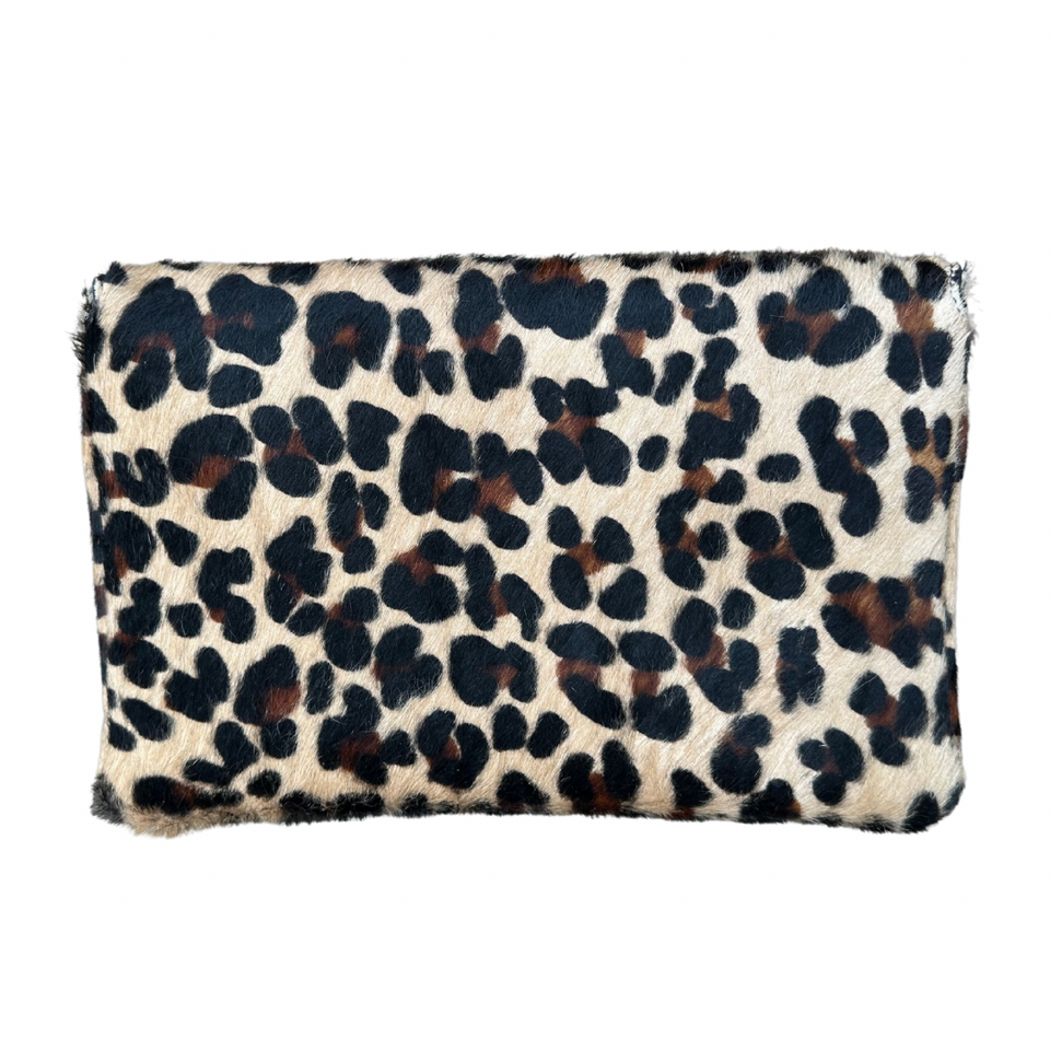 Elaine Turner Bella Clutch- Cheetah Haircalf