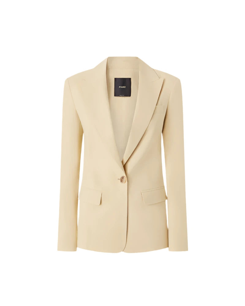 Elaine Turner Butter Linen Blazer