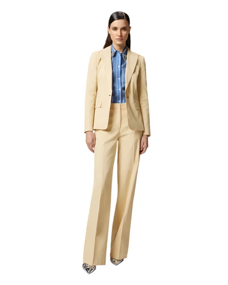 elaine turner Butter Linen Blazer