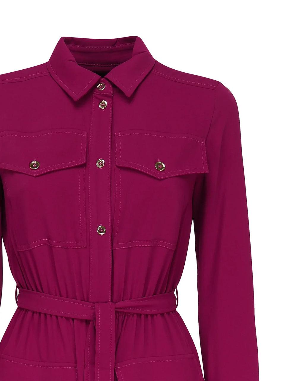 Elaine Turner Collared Button Up Shirt Dress