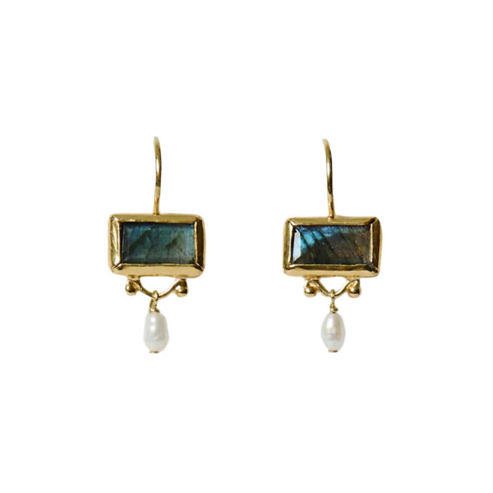 elaine turner Corinna Drop Earrings Lab Mix