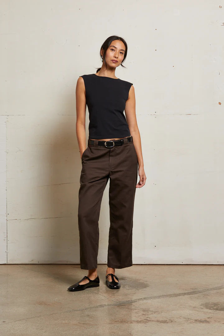 Elaine Turner Elanor Muscle Jersey Tee- Black