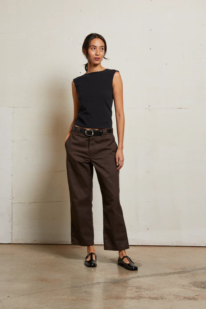 Elaine Turner Elanor Muscle Jersey Tee- Black