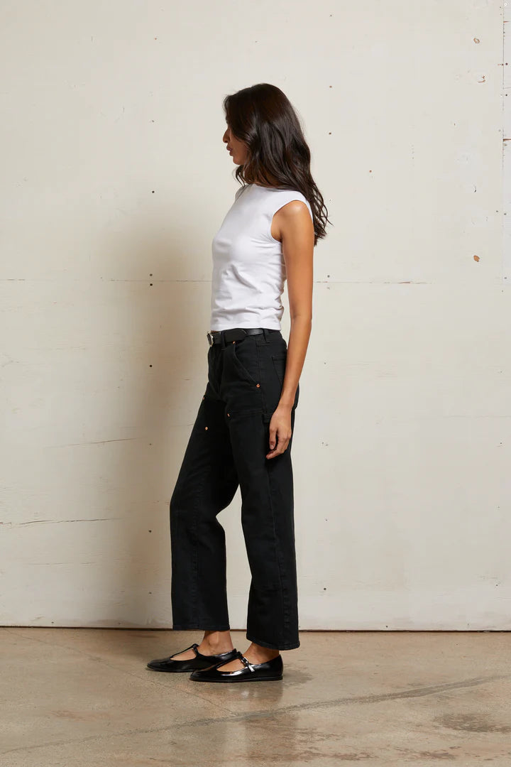 Elaine Turner Elanor Muscle Jersey Tee- White