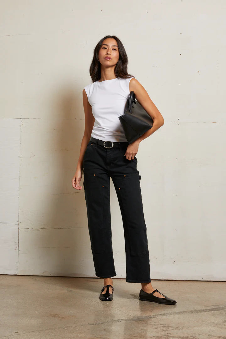 Elaine Turner Elanor Muscle Jersey Tee- White