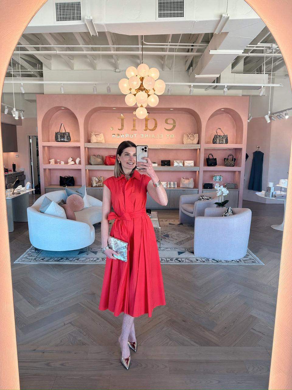 Elaine Turner Flare Midi Dress