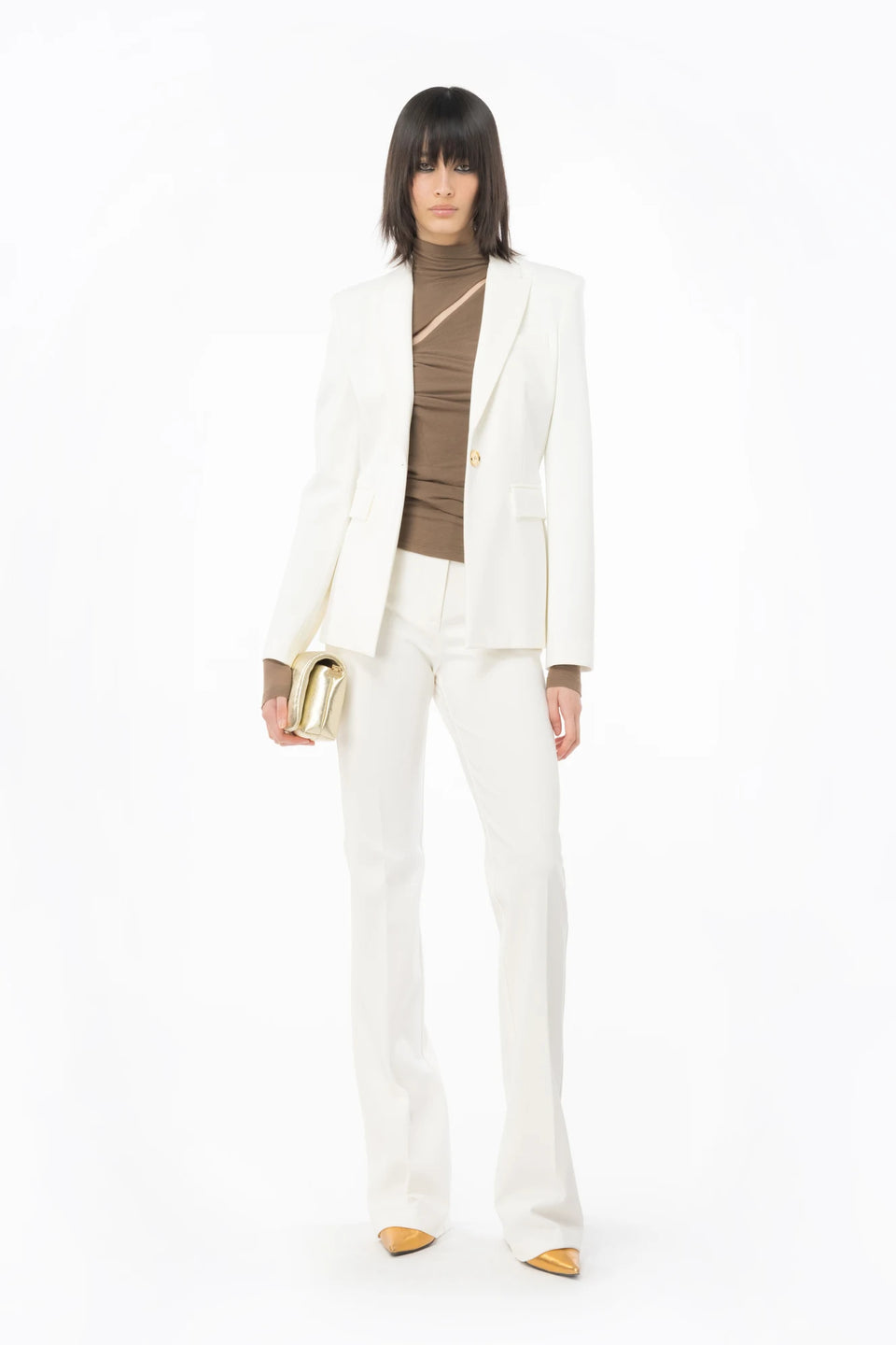 Elaine Turner Flared Full Milano Trousers