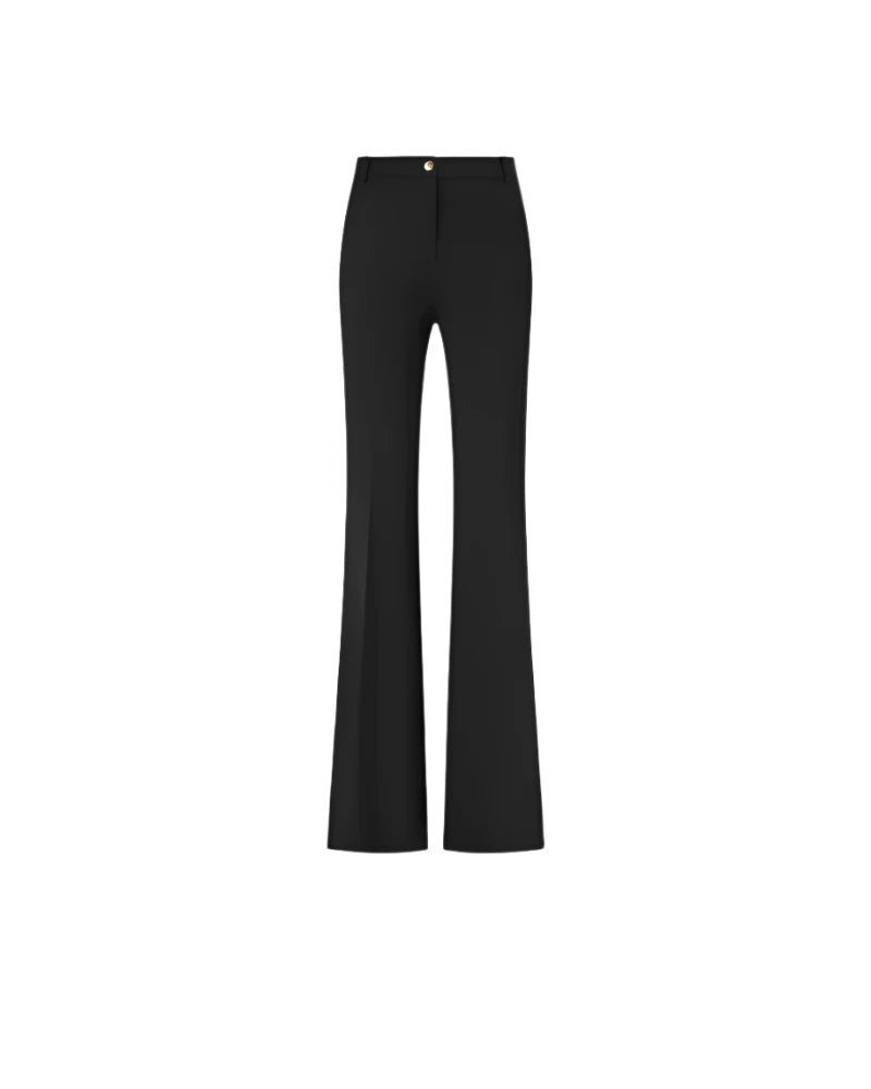 elaine turner Full Milano Knit Fit & Flare Trousers