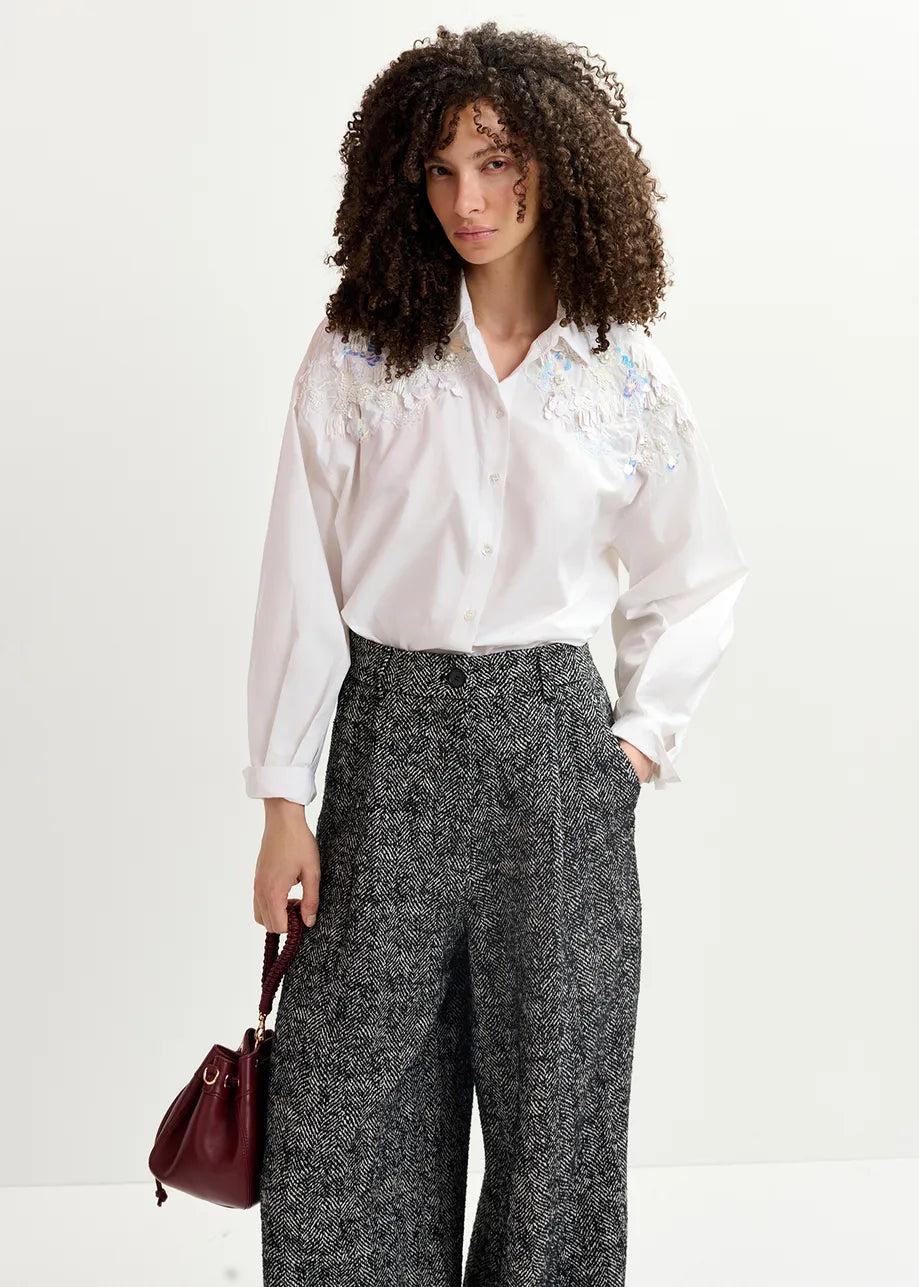 elaine turner Gdog White Button Down