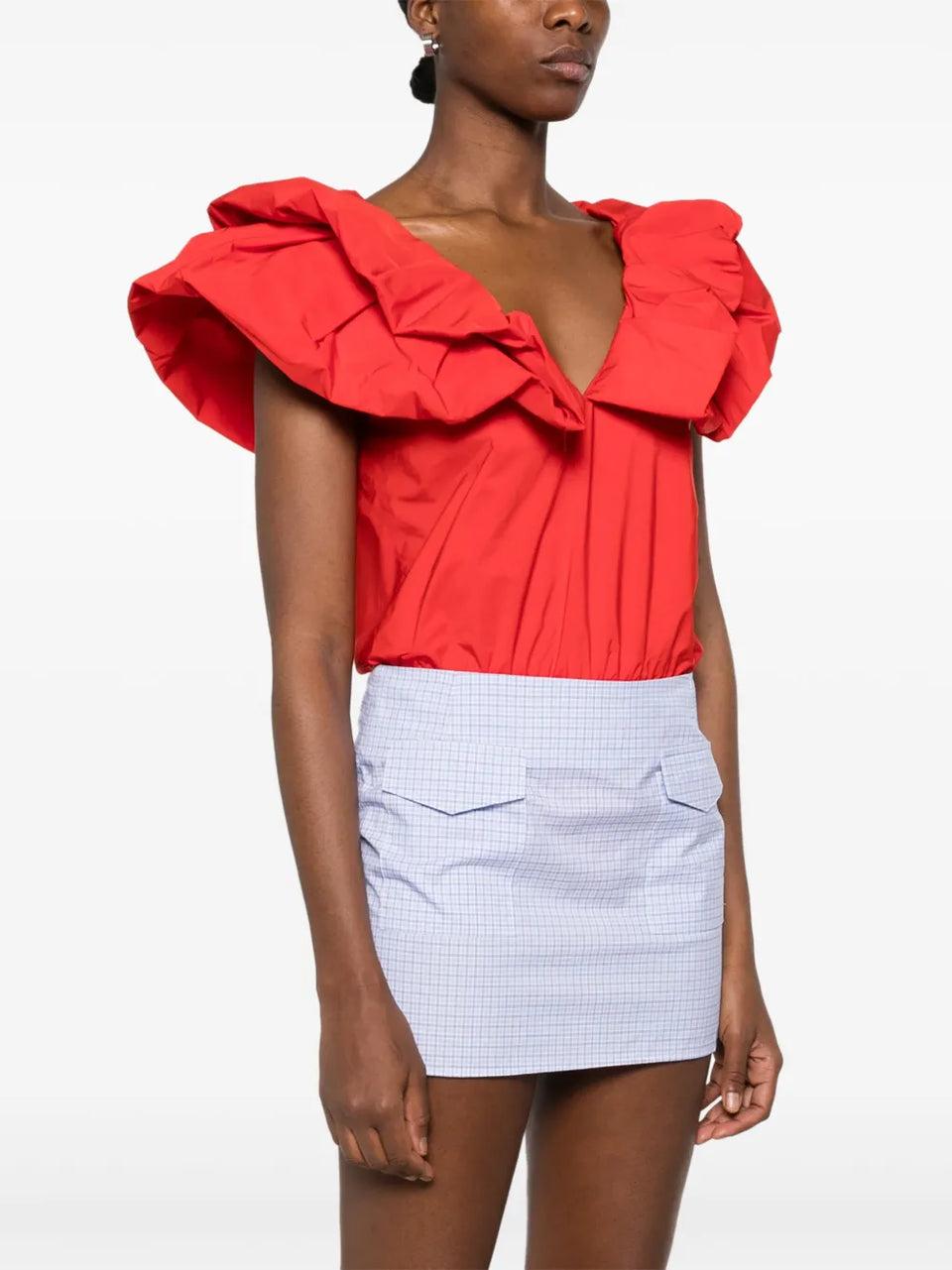 Elaine Turner Hillary Voluminous Ruffle Top