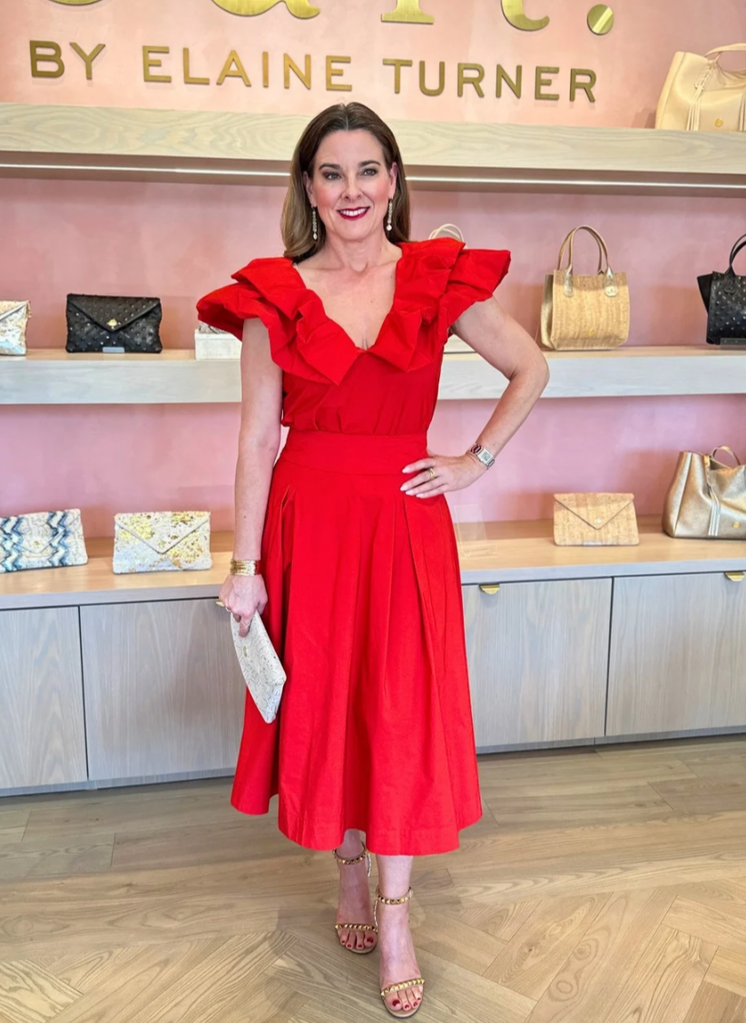 elaine turner Hillary Voluminous Ruffle Top