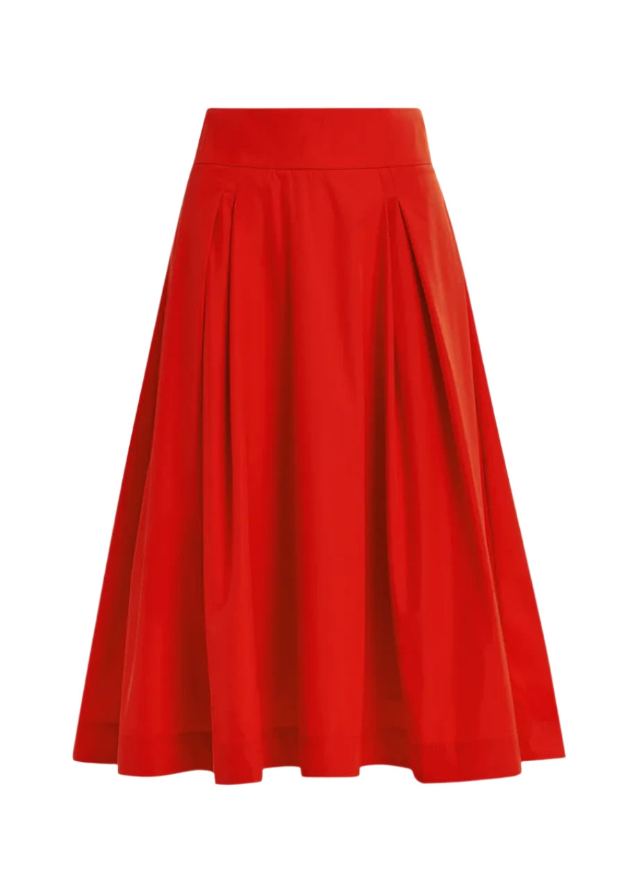 Elaine Turner Hosanna Pleated Midi Skirt