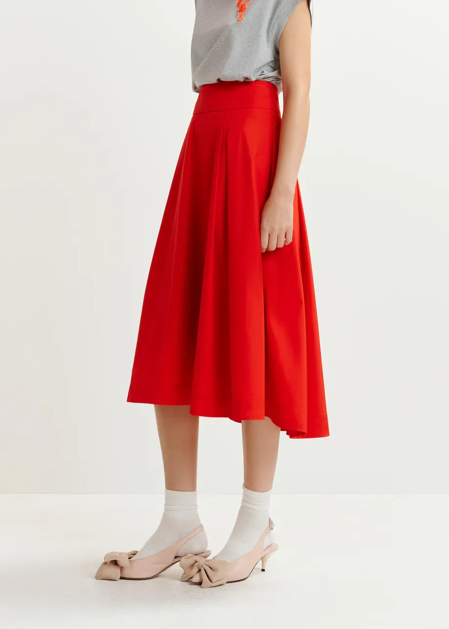 Elaine Turner Hosanna Pleated Midi Skirt