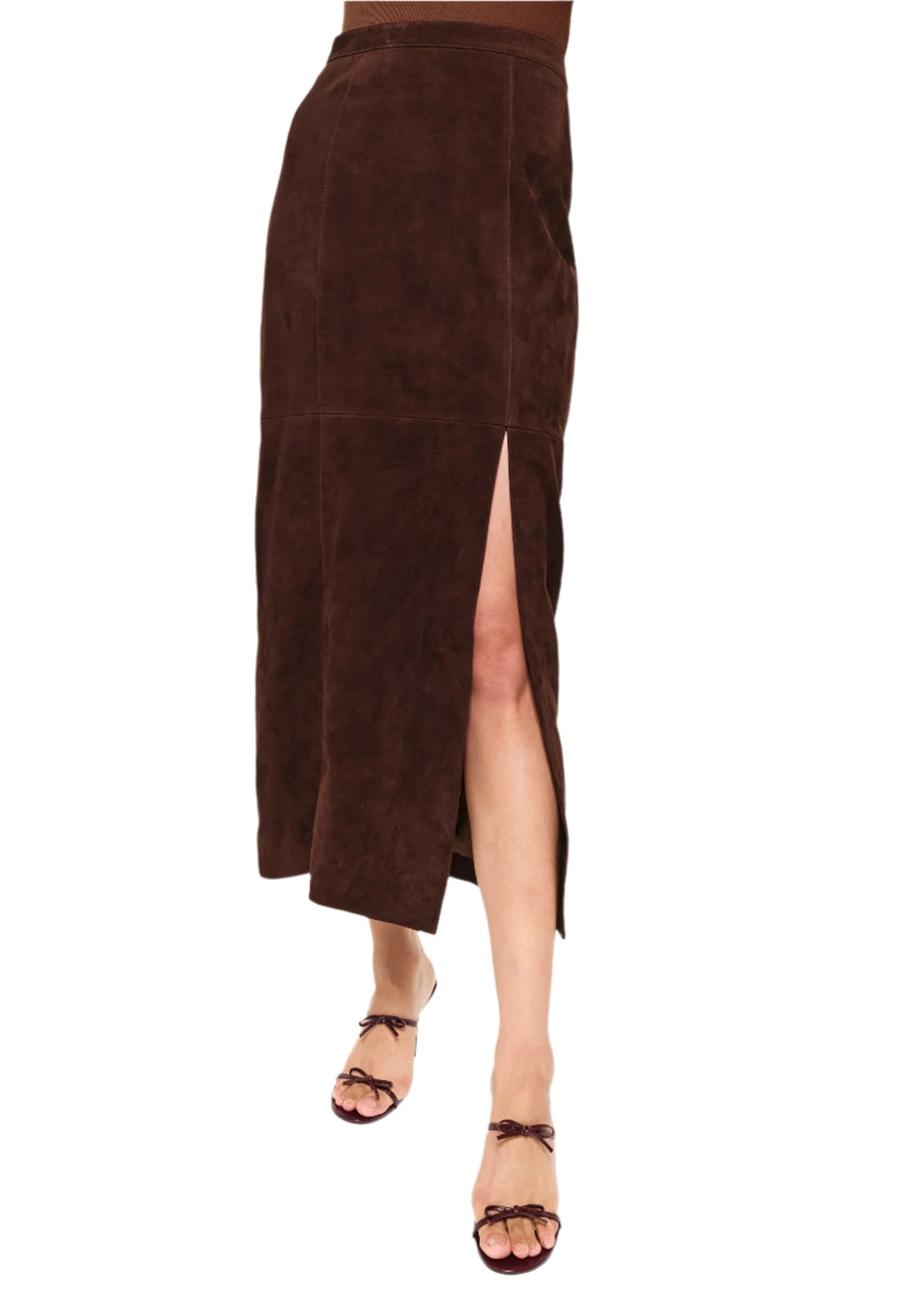 elaine turner Idris Suede Skirt