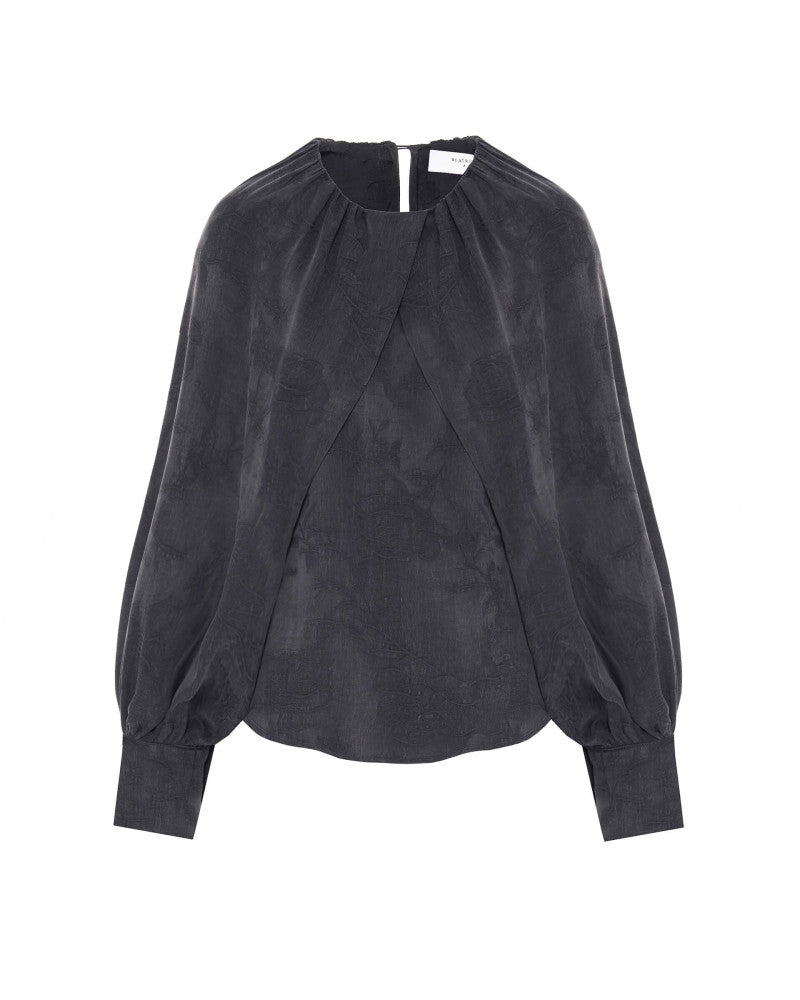 elaine turner Jacquard Cupro Blouse