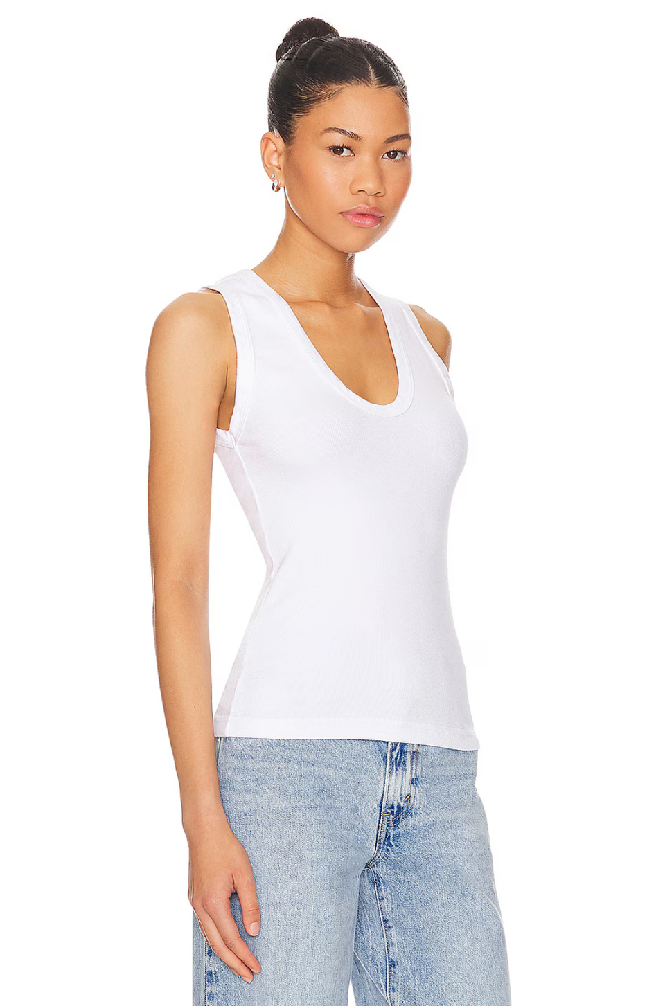 Elaine Turner Jordan U Neck Ribbed Tank