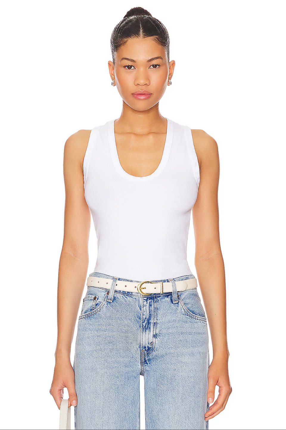 elaine turner Jordan U Neck Ribbed Tank