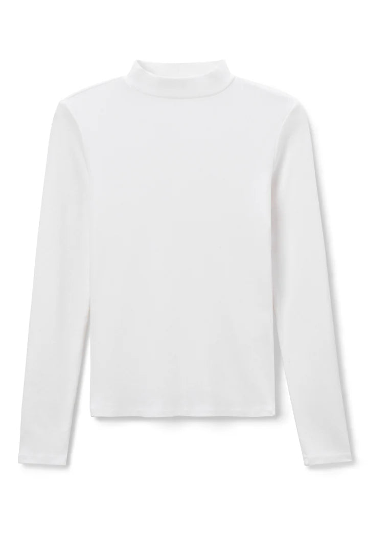 Elaine Turner Lauryn Rib Mockneck Long Sleeve