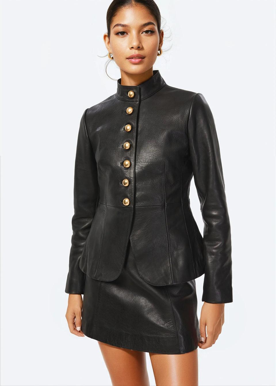 Elaine Turner Lorraine Genuine Leather Jacket