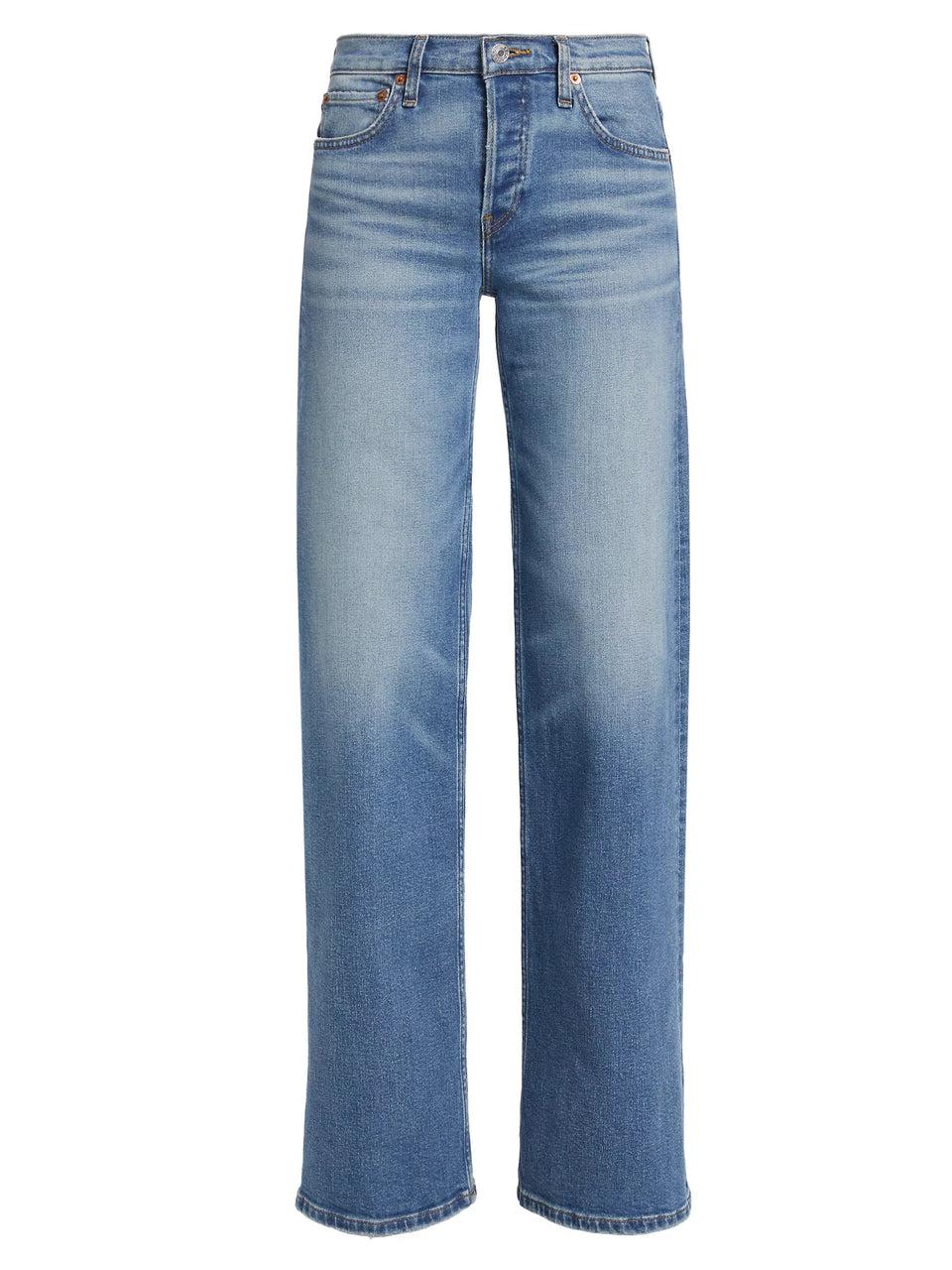 Elaine Turner Mid Rise Wide Leg Jeans