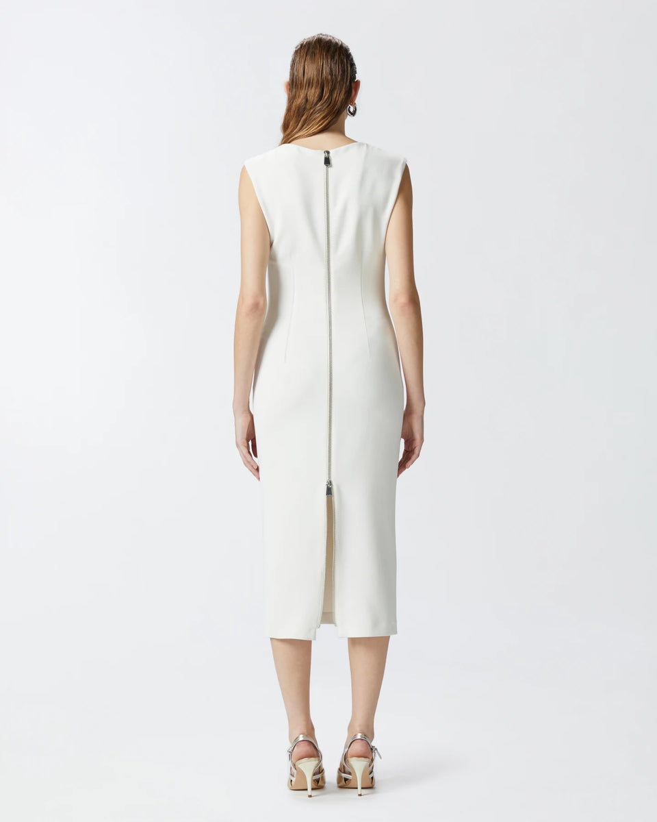 Elaine Turner Midi Crepe Dress