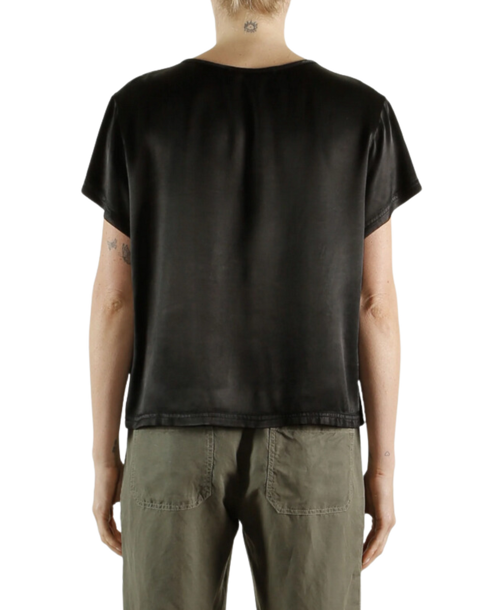 Elaine Turner Piper Tee In Vintage Satin