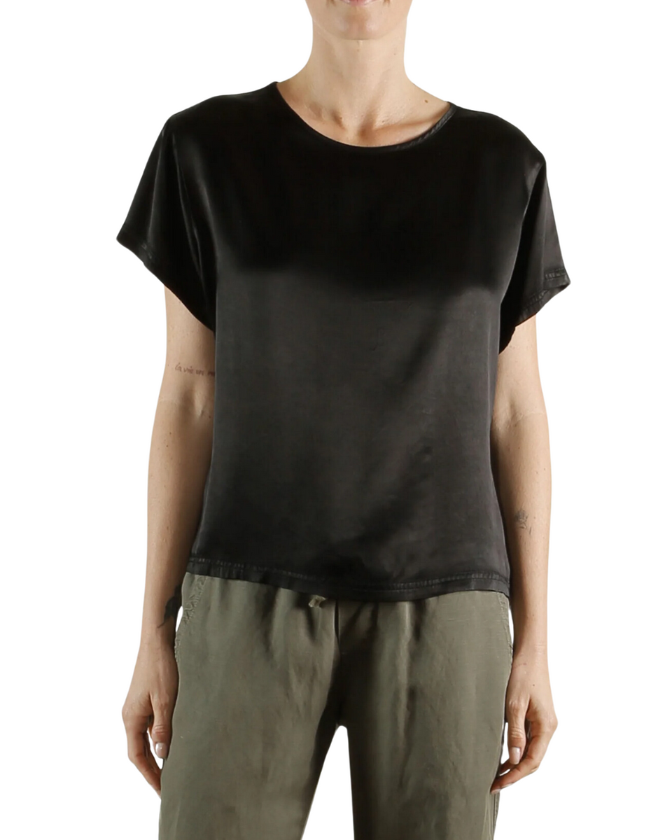 elaine turner Piper Tee in Vintage Satin