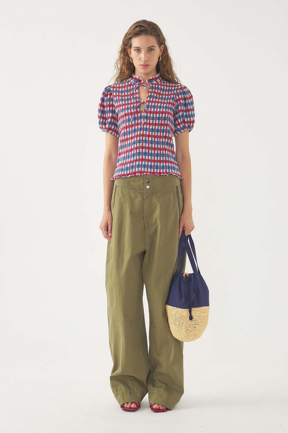 Elaine Turner Polly Smocked Blouse