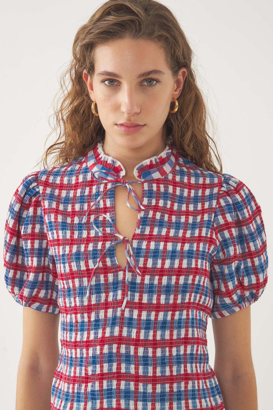 Elaine Turner Polly Smocked Blouse